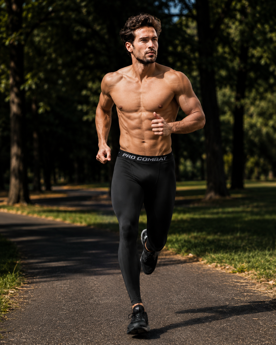 Calça Segunda Pele Legging de Compressão Masculina para Treino