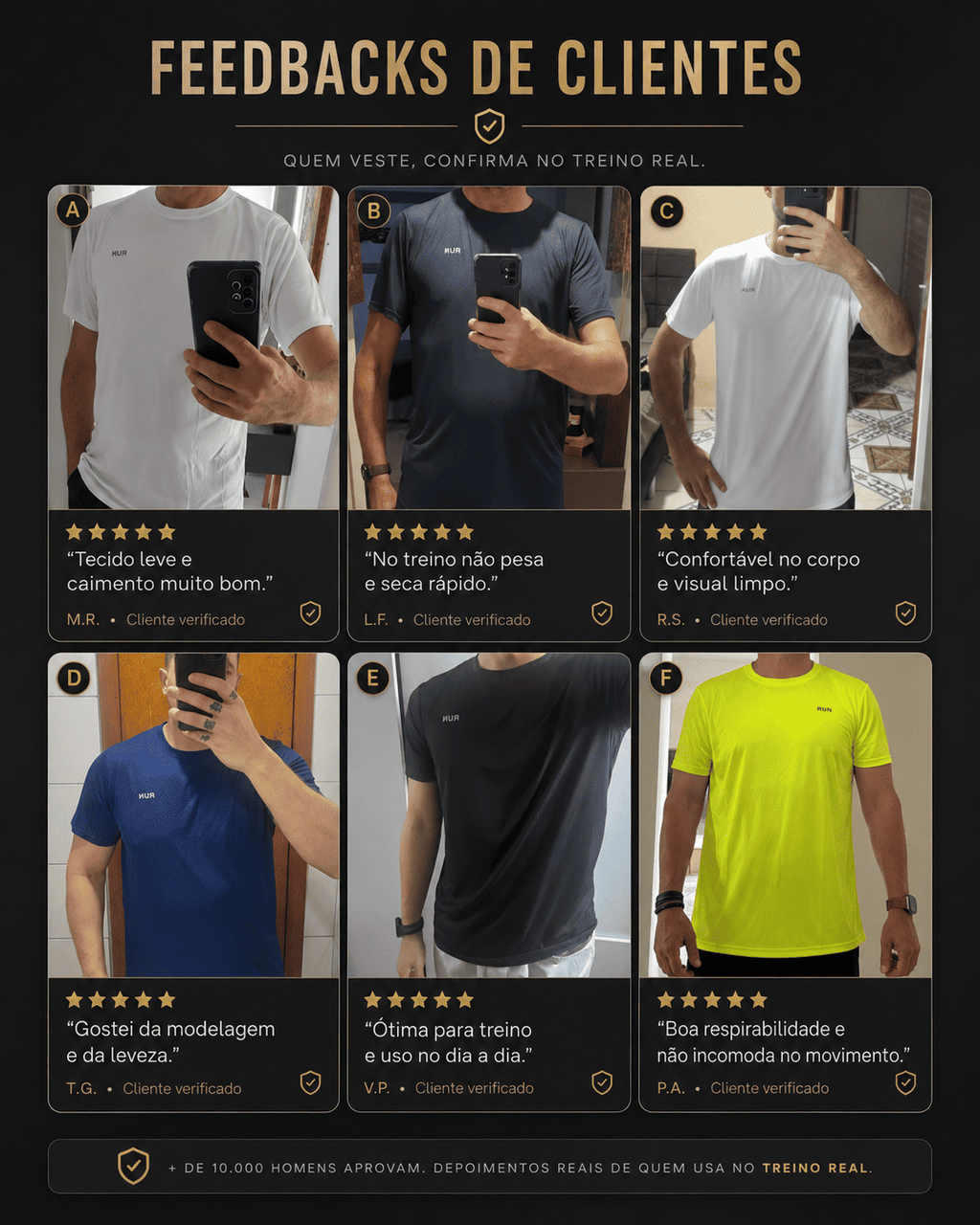 Camiseta Masculina de Treino Slim Fit Ignite Run©- Dry-Fit com Tecnologia Anti Odor