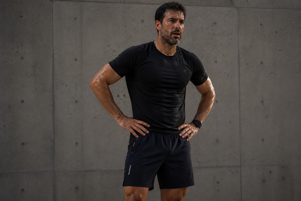 Forge Vanguard© | Shorts Masculino Leve Dry-Fit com Bolso Zipado e Reflexivo | A Forja da Excelência | Preto