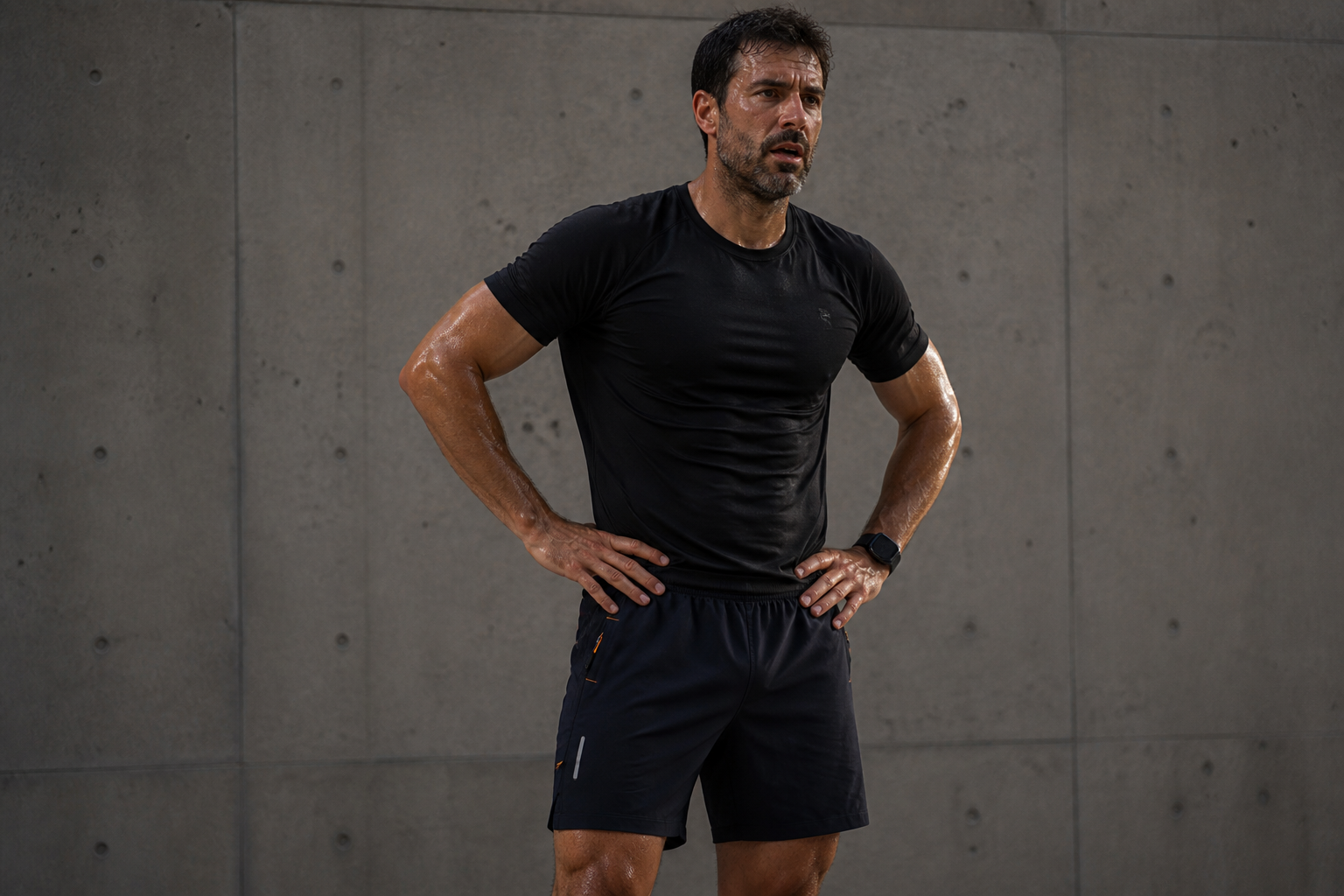 Forge Vanguard© | Shorts Masculino Leve Dry-Fit com Bolso Zipado e Reflexivo | A Forja da Excelência | Preto