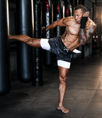 Forge Premium Tactical© | Shorts Masculino 2 em 1 Camuflado com Bolso para Celular | A Forja da Excelência | Preto