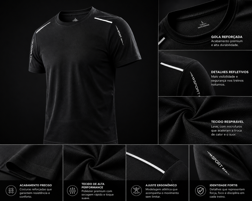 COMBO DOMINUS PERFORMANCE (Camiseta + Shorts + Brinde)