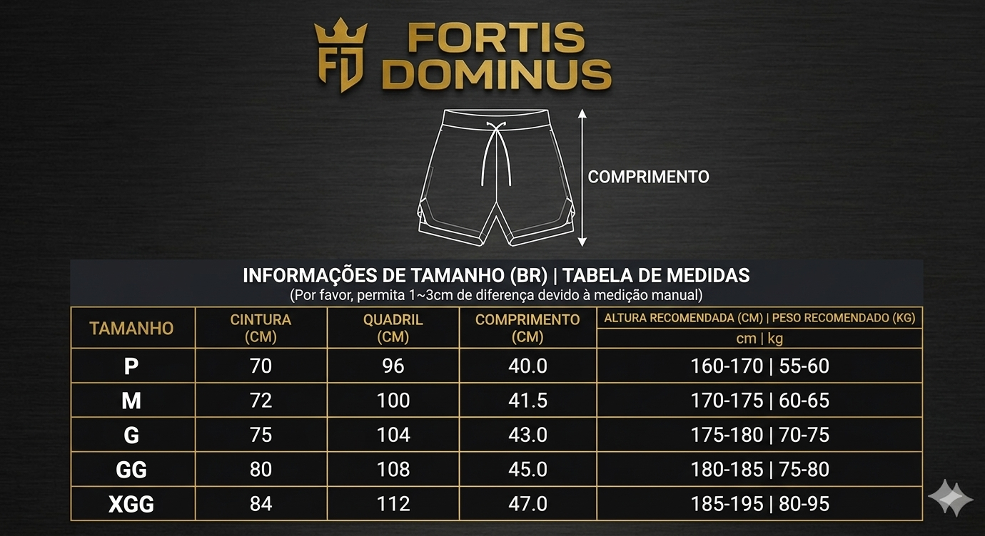 Forge Premium Tactical© | Shorts Masculino 2 em 1 Camuflado com Bolso para Celular | A Forja da Excelência | Preto