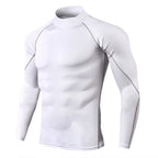 Forge Armor© | Camiseta Masculina Manga Longa de Compressão Slim Fit | A Forja da Excelência | Preta, Cinza e Branca