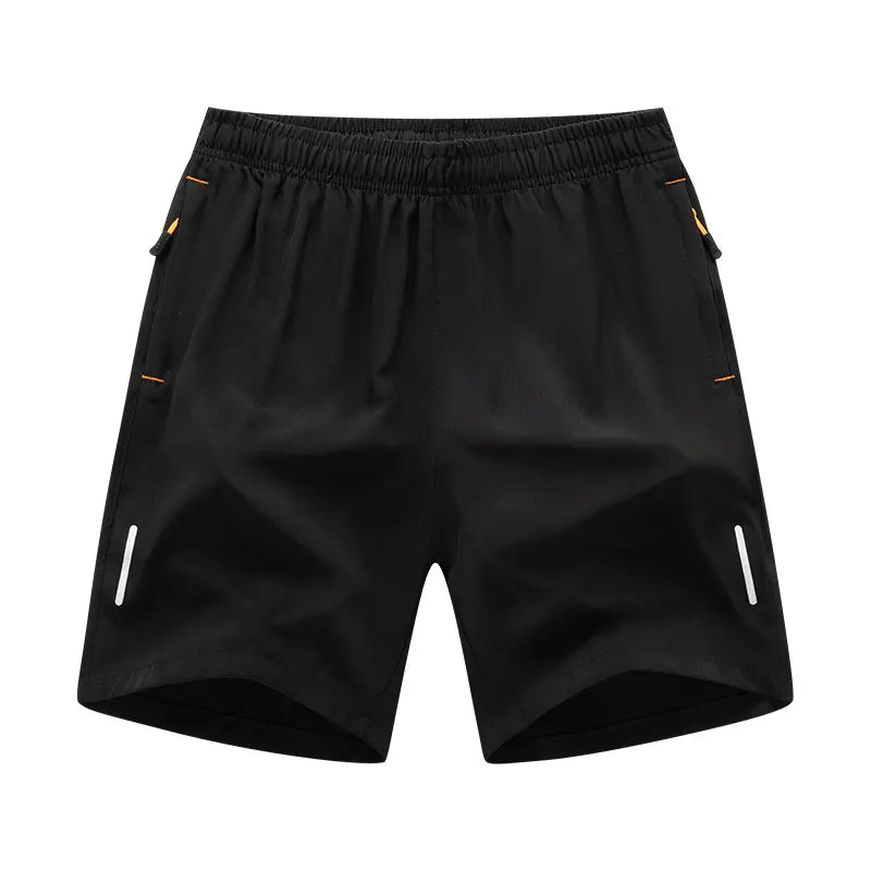 Forge Vanguard© | Shorts Masculino Leve Dry-Fit com Bolso Zipado e Reflexivo | A Forja da Excelência | Preto