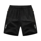 Forge Vanguard© | Shorts Masculino Leve Dry-Fit com Bolso Zipado e Reflexivo | A Forja da Excelência | Preto