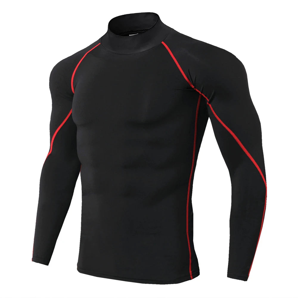 Forge Armor© | Camiseta Masculina Manga Longa de Compressão Slim Fit | A Forja da Excelência | Preta, Cinza e Branca