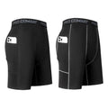 Forge Combat© | Shorts Masculino de Compressão com Bolso Lateral | A Forja da Excelência | Preto