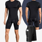 Forge Combat© | Shorts Masculino de Compressão com Bolso Lateral | A Forja da Excelência | Preto