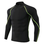 Forge Armor© | Camiseta Masculina Manga Longa de Compressão Slim Fit | A Forja da Excelência | Preta, Cinza e Branca