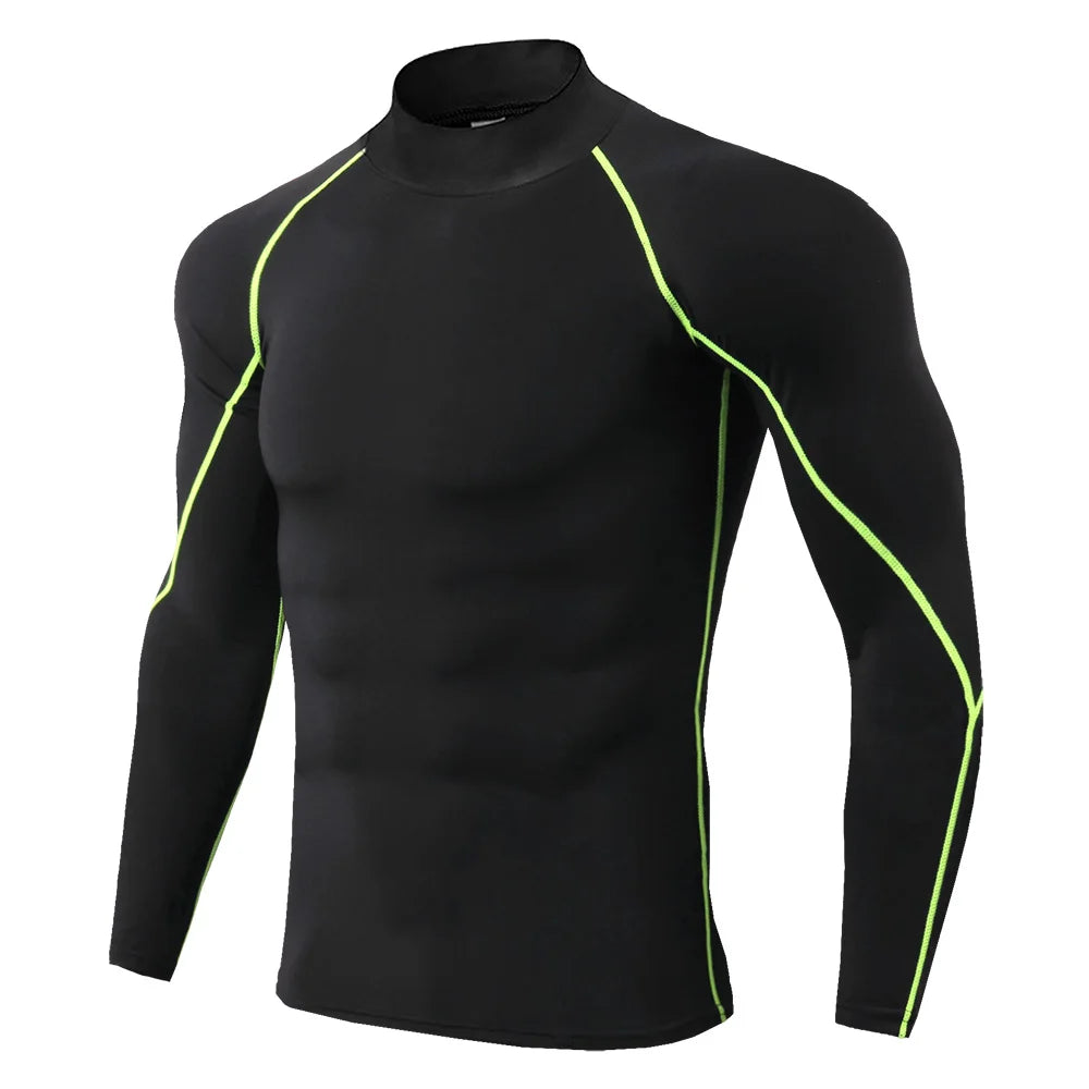 Forge Armor© | Camiseta Masculina Manga Longa de Compressão Slim Fit | A Forja da Excelência | Preta, Cinza e Branca
