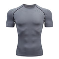 Forge Dominvs© | Camiseta Masculina Compressão Slim Fit Manga Curta | A Forja da Excelência | Cinza, Preta, Azul-Marinho e Branca
