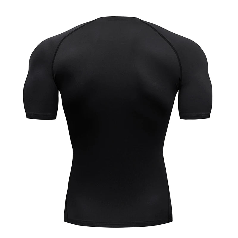 Forge Dominvs© | Camiseta Masculina Compressão Slim Fit Manga Curta | A Forja da Excelência | Cinza, Preta, Azul-Marinho e Branca