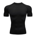Forge Dominvs© | Camiseta Masculina Compressão Slim Fit Manga Curta | A Forja da Excelência | Cinza, Preta, Azul-Marinho e Branca